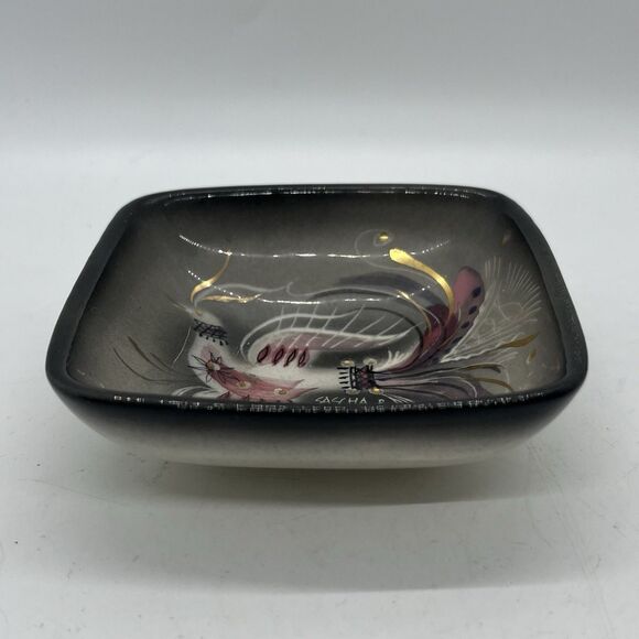 MCM Sascha Brastoff Jewel Bird Bowl Trinket Dish Ashtray Signed Vintage - Picture 3 of 4